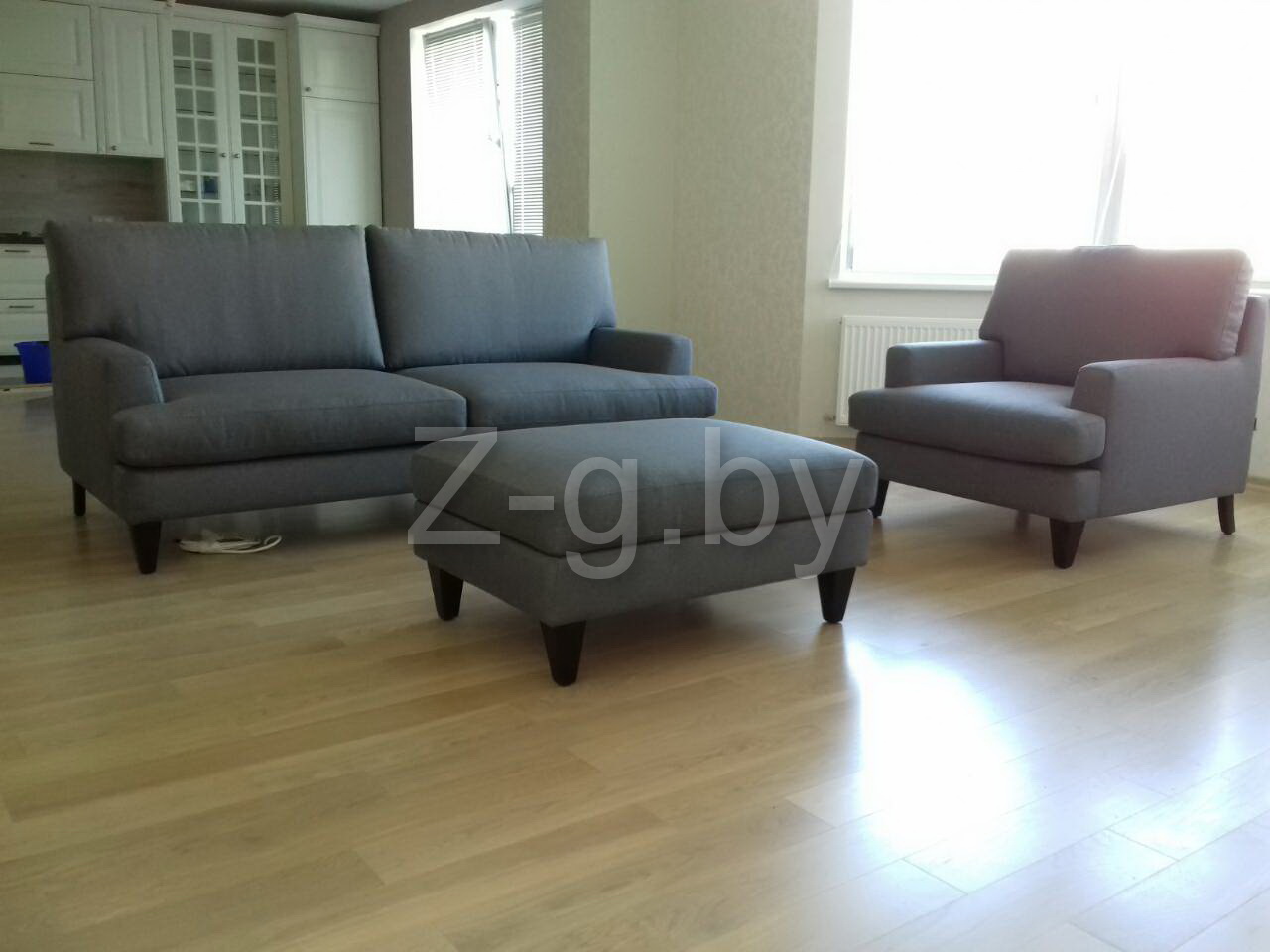 Комплект Стокгольм: диван, кресло, банкетка