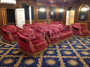 Мягкий диван с креслами для гостиниц